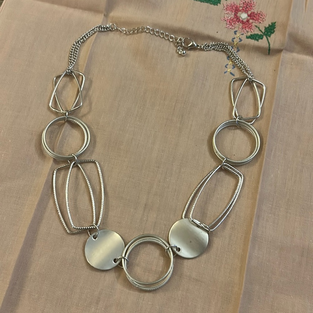 Silver chain necklace